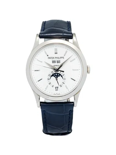 Pre-owned Patek Philippe Annual Calendar 38mm Watch In Silver
