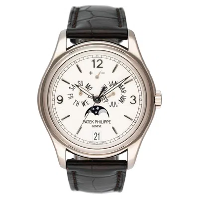 Pre-owned Patek Philippe Annual Calendar 5146g Cream Dial Watch & Papers In White