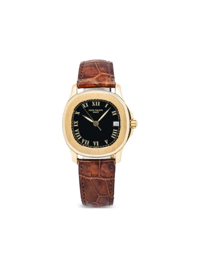 Pre-owned Patek Philippe Aquanaut 35mm Watch In Gold