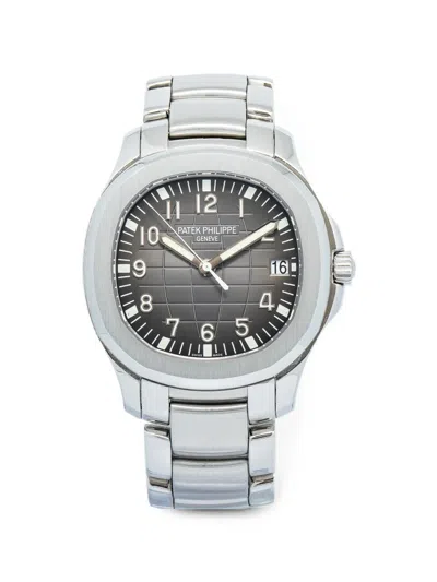 Pre-owned Patek Philippe Aquanaut 40mm Watch In Black