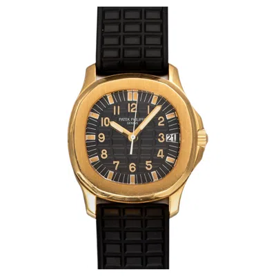 Pre-owned Patek Philippe Aquanaut 5066j-001 Black Dial 18k Yg 1990s