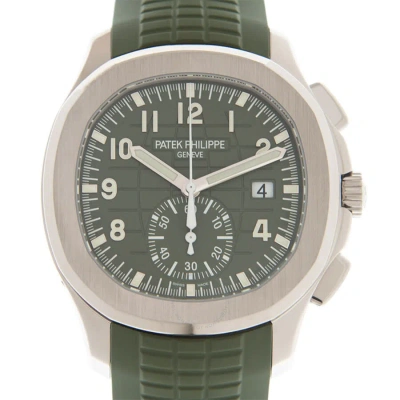 Patek Philippe Aquanaut Chronograph Automatic Green Dial Men's Watch 5968g-010 In Aqua / Gold / Green / White