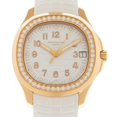 Patek Philippe Aquanaut Luce Automatic Diamond White Dial Ladies Watch 5268-200r In Gold