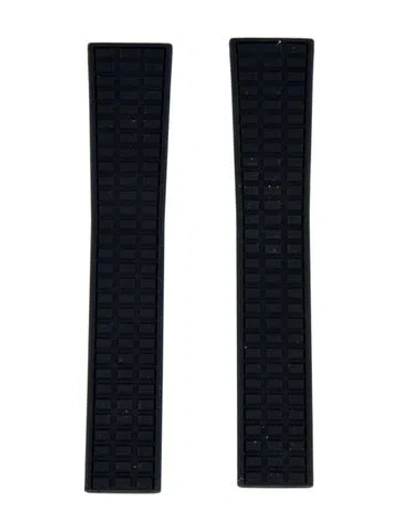 Pre-owned Patek Philippe Aquanaut Watch Strap In Black