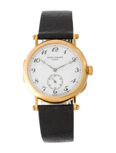 Pre-owned Patek Philippe Calatrava 150th Anniversary Officers Watch In Multi