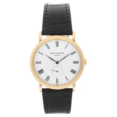 Pre-owned Patek Philippe Calatrava 18k Yellow Gold Men's Watch 5119-j (or 5119j-001)
