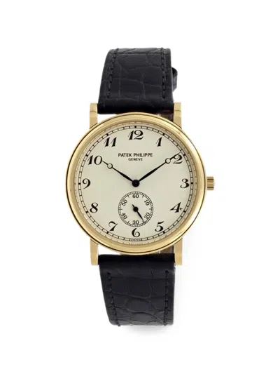 Pre-owned Patek Philippe Calatrava 33mm Watch In Neutrals