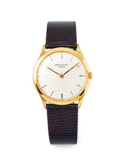 Pre-owned Patek Philippe Calatrava 33mm Watch In White