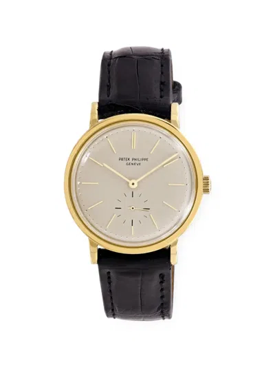 Pre-owned Patek Philippe Calatrava 35mm Watch In Neutrals