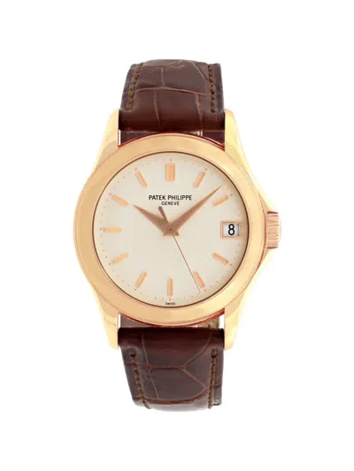 Pre-owned Patek Philippe Calatrava 36mm Watch In Neutral