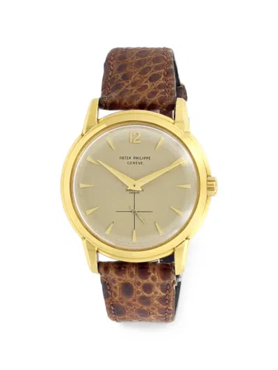 Pre-owned Patek Philippe Calatrava 36mm Watch In Neutral