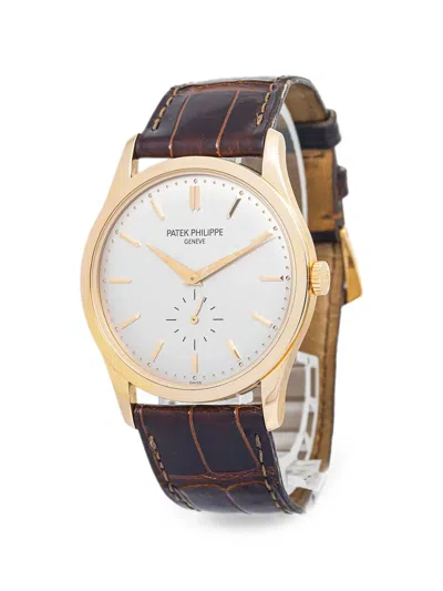 Pre-owned Patek Philippe Calatrava 37mm Watch In White