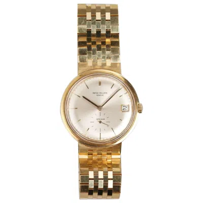Pre-owned Patek Philippe Calatrava Arte Suizo Signed Watch In 18k Yellow Gold, 1970s
