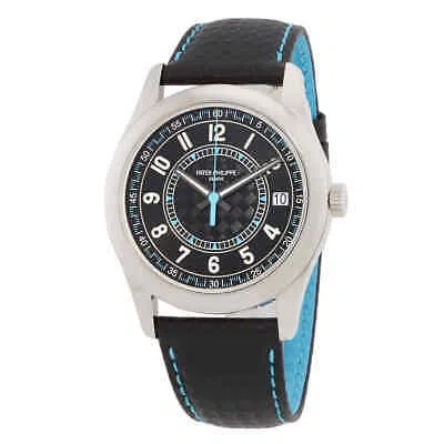 Pre-owned Patek Philippe Calatrava Automatic Black Dial Watch 6007g-011