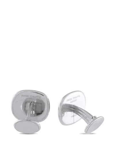 Pre-owned Patek Philippe Calatrava Cross Cufflinks In Silver