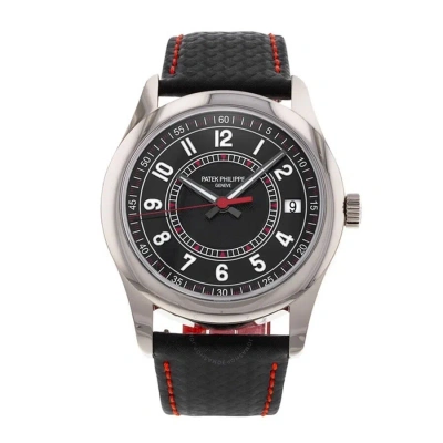 Patek Philippe Calatrava Red Automatic Black Dial Watch 6007g-010