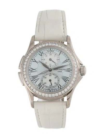 Pre-owned Patek Philippe Calatrava Travel Time Watch In Multi