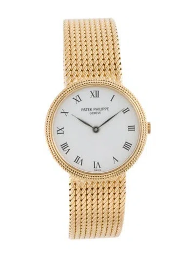Pre-owned Patek Philippe Calatrava Watch, 25mm In Multi