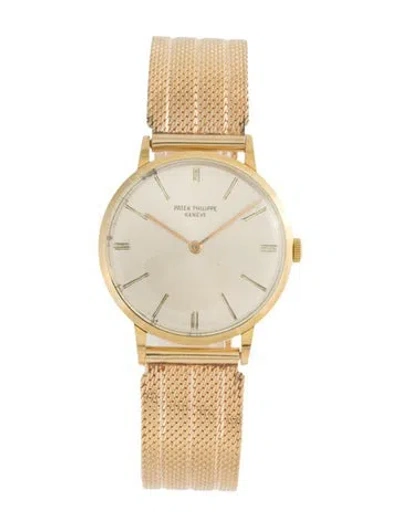 Pre-owned Patek Philippe Calatrava Watch, 33mm In Multi