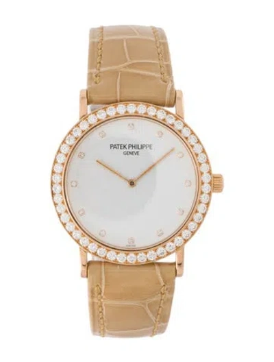 Pre-owned Patek Philippe Calatrava Watch In Multi