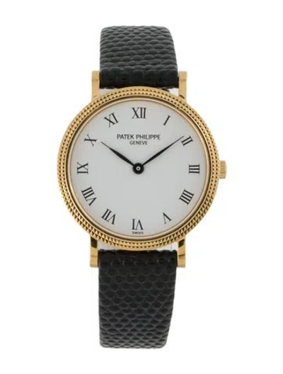 Pre-owned Patek Philippe Calatrava Watch In Multi
