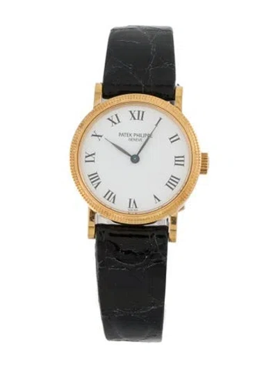 Pre-owned Patek Philippe Calatrava Watch In Multi