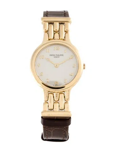 Pre-owned Patek Philippe Calatrava Watch In Multi