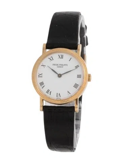 Pre-owned Patek Philippe Calatrava Watch In Multi