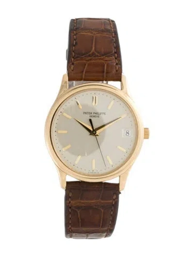 Pre-owned Patek Philippe Calatrava Watch In Multi