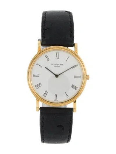 Pre-owned Patek Philippe Calatrava Watch In Multi