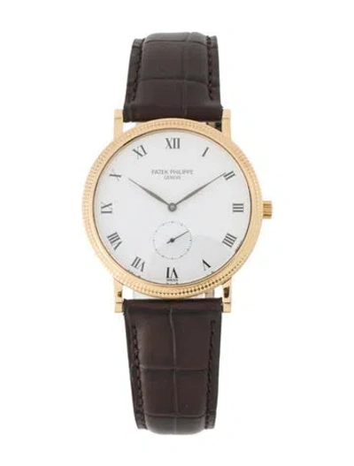 Pre-owned Patek Philippe Calatrava Watch In Multi