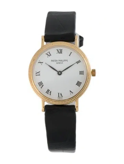 Pre-owned Patek Philippe Calatrava Watch In Multi