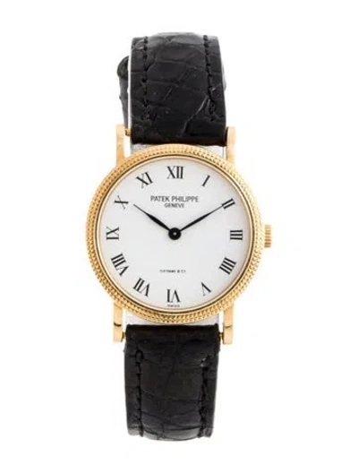 Pre-owned Patek Philippe Calatrava Watch In Multi