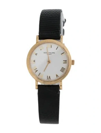 Pre-owned Patek Philippe Calatrava Watch In Multicolor