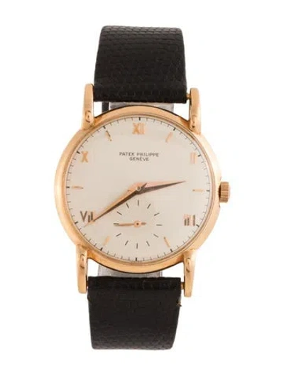 Pre-owned Patek Philippe Calatrava Watch In Multicolor