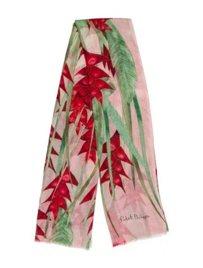 Pre-owned Patek Philippe Cashmere Printed Scarf In Green