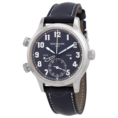 Patek Philippe Complications 18kt White Gold Automatic Blue Dial Watch 7234g-001 In Blue / Gold / White
