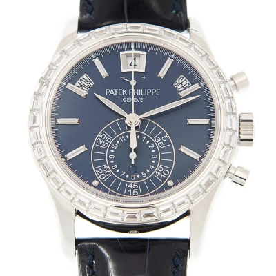 Patek Philippe Complications Automatic Chronograph Platinum Men's Watch 5961p In Blue