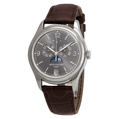 Patek Philippe Complications Automatic Slate Grey Dial Men's Annual Calendar Watch 5146g-010 In Brown