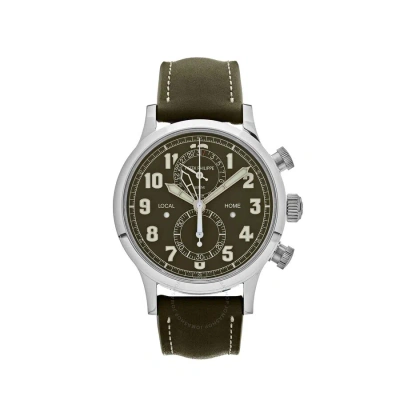 Patek Philippe Complications Calatrava Pilot Travel Time Chronograph Automatic Watch 5924g-010 In Green