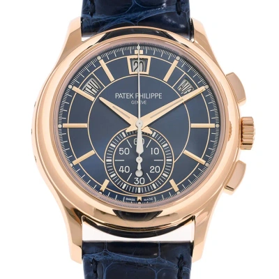Patek Philippe Complications Chronograph Automatic Blue Dial Men's Watch 5905r-010 In Blue / Gold / Gold Tone / Rose / Rose Gold / Rose Gold Tone
