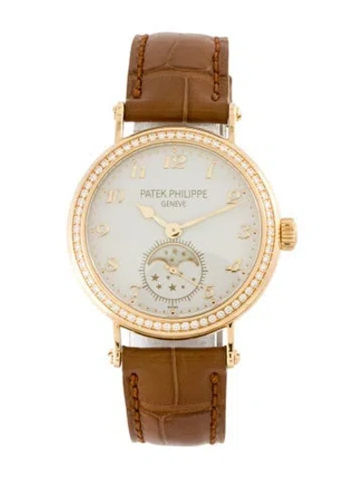 Pre-owned Patek Philippe Complications Moon Phase Watch In Multi