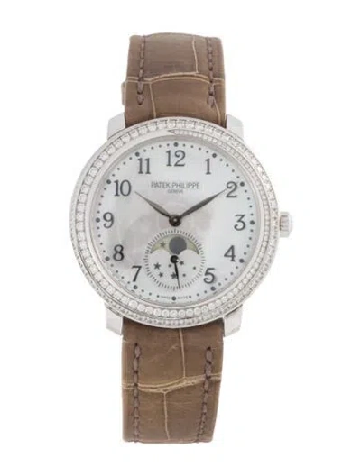 Pre-owned Patek Philippe Complications Moon Phases Watch In Multi
