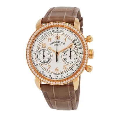 Pre-owned Patek Philippe Complications Silvery Opaline Dial Ladies Hand Wound Diamond