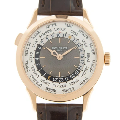 Patek Philippe Complications World Time Automatic Grey Dial Men's Watch 5230r-012 In Brown