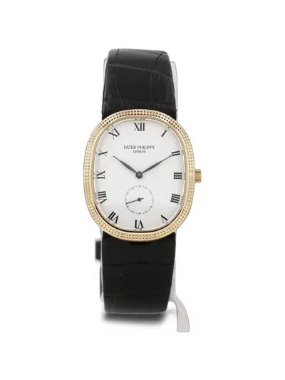 Pre-owned Patek Philippe Ellipse Clous De Paris 32mm Watch In White