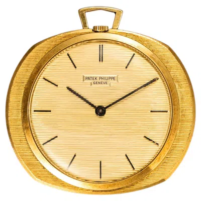 Pre-owned Patek Philippe Gilbert Albert Pocket Watch 18k Yg In Multiple