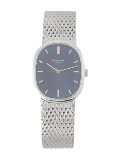 Pre-owned Patek Philippe Golden Ellipse Watch, 27mm In Multi