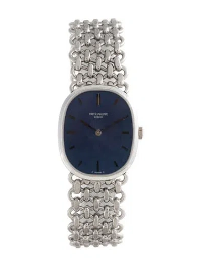Pre-owned Patek Philippe Golden Ellipse Watch, 27mm In Multicolor
