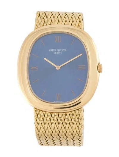 Pre-owned Patek Philippe Golden Ellipse Watch In Multi